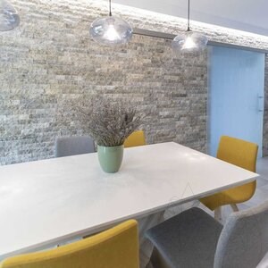 Silver Splitface Travertine, 5 cm x FL x 2cm