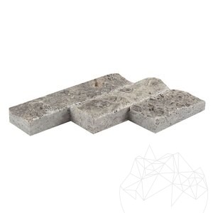 Silver Splitface Travertine, 5 cm x FL x 2cm