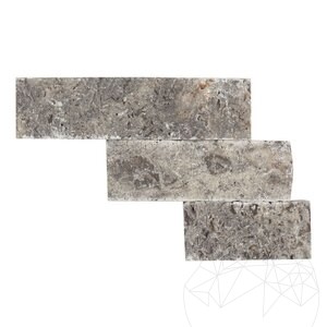 Silver Splitface Travertine, 5 cm x FL x 2cm