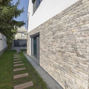 Silver Splitface Travertine, 7.5 cm x FL x 2 cm