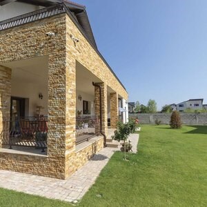 Yellow Splitface Travertine, 7.62 cm x FL x 2.1 cm
