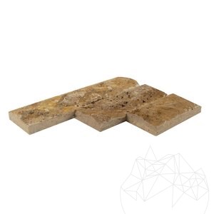 Yellow Splitface Travertine, 7.62 cm x FL x 2.1 cm