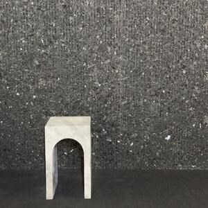 Tundra Grey Marble Archy Side Table 