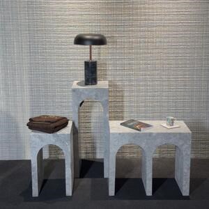 Tundra Grey Marble Archy Side Table 