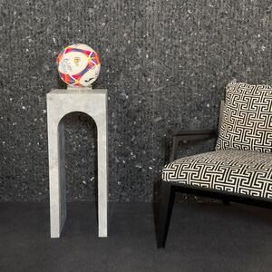 Tundra Grey Marble Archy Small Console