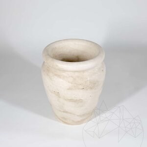 Roma Classic Travertine Vase, 30 x 25 x 25 cm