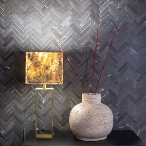 Venetia Classic Riven Travertine Vase, 30 x 30 x 30 cm