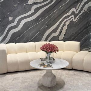 Volakas Marble Moon Coffee Table