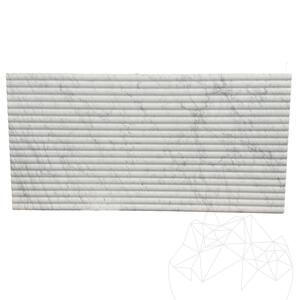 Fluted Marble Volakas Wave, 2 cm