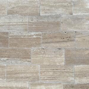 Wave Cut Tumbled Travertine 15.25 x 30.5 x 3 cm