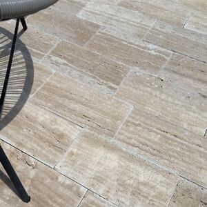 Wave Cut Tumbled Travertine 15.25 x 30.5 x 3 cm