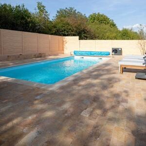 Yellow Cross Cut Tumbled Travertine 15.2 x 30.5 x 3 cm