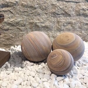 Rainbow Sandstone Decorative Sphere 20 cm