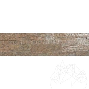Flexible Quartz SKIN Panel 3D Express - Copper, 60x15 cm, Self-adhesive 3M for Interior Cladding Furniture, Walls