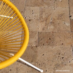 Noce Cross Cut Tumbled Travertine Mini French Pattern Set 3 cm - Commercial