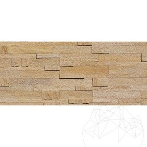 Sandstone Flexible Sandstone SKIN Panel Express - Sandy Yellow, 60x15 cm, Self-adhesive 3M for Interior