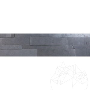 Flexible Slate SKIN Panel 3D Express - Mongolian, 60x15 cm, Self-Adhesive 3M for Interior Cladding Furniture