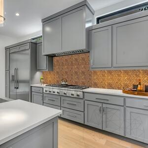 Peach Polished Travertine Herringbone Mosaic, 2.5 x 5 cm