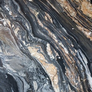 Nero Picasso Polished Marble Slab, 2 cm