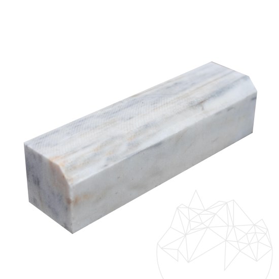 Kavala Marble Kerbstone (3 cm chamfer 1L), 10 x 10 cm x FL