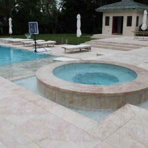 Rosalina Sandblasted Marble French Pattern Set, 3 cm