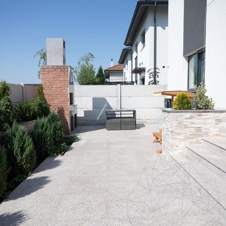 Artico Grey Flamed Granite, 60 x 30 x 2.8 cm - Special Projects Item