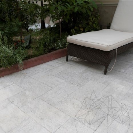 Kavala Cross Cut Bush Hammered Marble, 40 x 30 x 2 cm