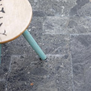 Ceppo Grey Tumbled Marble French Pattern Set, 1.2 cm