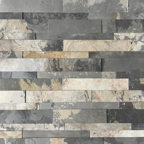 Flexible Slate SKIN Panel 3D Express - Autumn Rustic, 60x15 cm, Self-Adhesive 3M for Interior Cladding Furniture