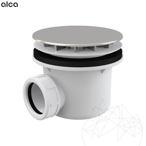 Alca Plast shower tray drain trap, chrome plated
