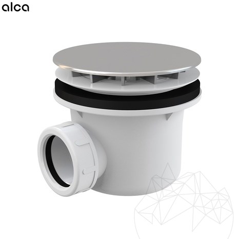 Alca Plast shower tray drain trap, chrome plated