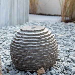 Grey Anthracite Decorative Sphere, 30 cm