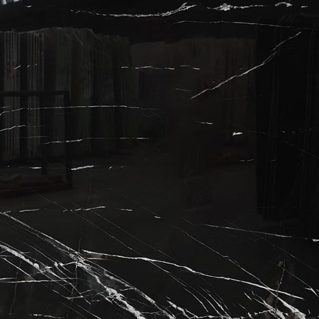 Alexander Black Polished Marble Slab, 2 cm