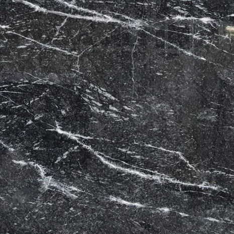 Black Storm Polished Marble Slab, 2 cm