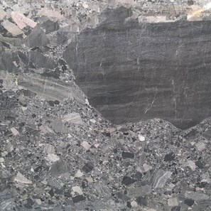 Breccia Black Polished Marble Slab, 2 cm