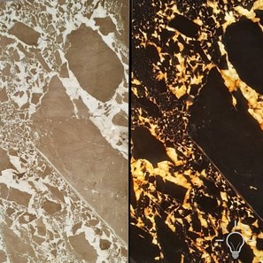 Caramel White Polished Marble Slab, 2 cm
