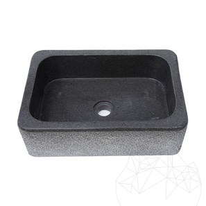 Bathroom Sink - Black Panther Granite