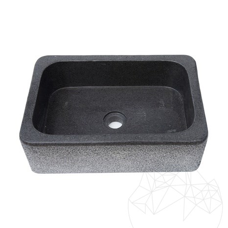 Bathroom Sink - Black Panther Granite