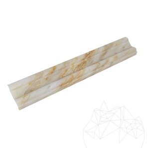 Arabescato Oro Marble M17 Moulding, 4.8 x 30.5 cm