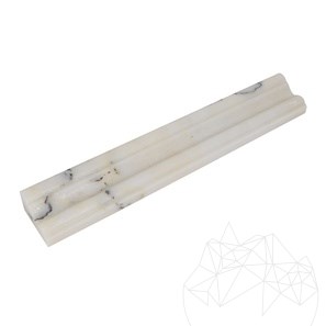 Calacatta Lilac Marble M17 Moulding, 4.8 x 30.5 cm