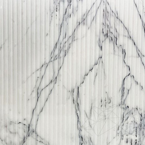 Calacatta Lilac Polished Ribbed Marble Slab 2 cm