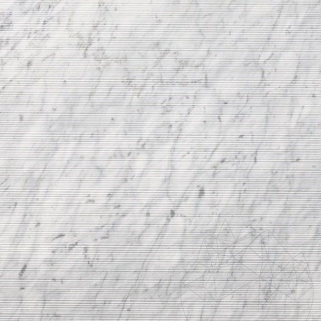 Carrara White Flute Design Slab Marble 2CM
