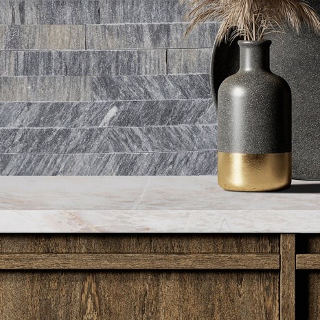 Grigio Argentato Marble Splitface 30 x 5 x 2 cm