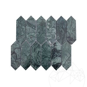 Teos Polished Marble Pillar Mosaic 30.5 x 28 cm
