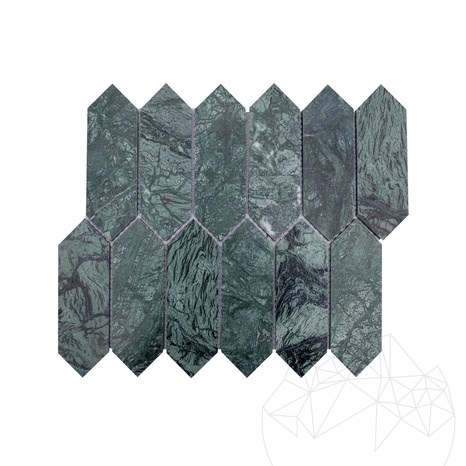 Teos Polished Marble Pillar Mosaic 30.5 x 28 cm