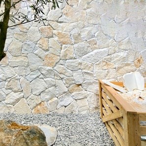 Rock Face Vintage Thasos Poligonal Marble