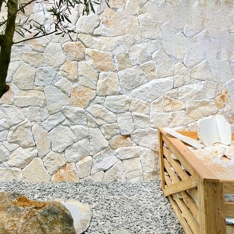 Rock Face Vintage Thasos Poligonal Marble