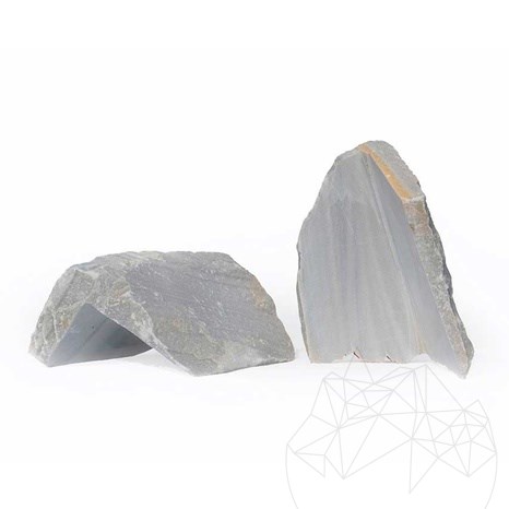 Rock Face Crystal Polygonal Marble (Corner Piece)