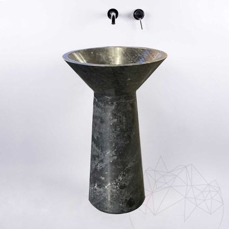 Bathroom sink - Tao Antros Ceppo Marble 50 x 85 cm