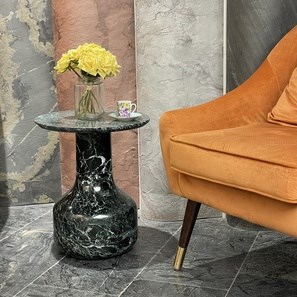 Tinos Marble Moon Side Table